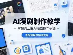 AI漫剧制作教学,带你掌握真正的AI漫剧操作手法,直接复用的实操流程