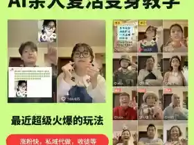 AI亲人复活变身教学，最近超级火爆的项目，涨粉超级快，私域引流代做服务，收徒等