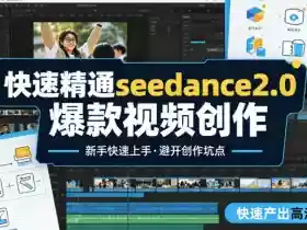 快速精通seedance2.0爆款视频创作，快速产出高清视频，避开大量创作坑点，新手也能快速上手