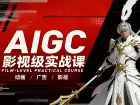 AIGC影视级实战课,动画-广告-影视,商业落地攻略+影视案例拆解
