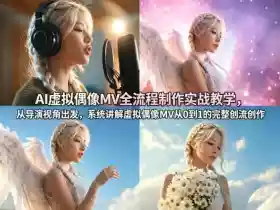 AI虚拟偶像MV全流程制作实战教学,从导演视角出发,系统讲解虚拟偶像MV从0到1的完整创作流程