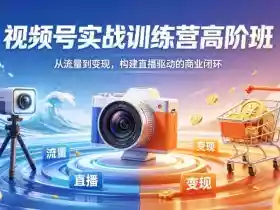 视频号实战训练营高阶班，从流量到变现，构建直播驱动的商业闭环（26年4月）