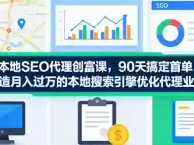 本地SEO代理创富课，90天搞定首单，助您打造月入过W的本地搜索引擎优化代理业务