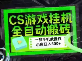 CSGO游戏挂G捡漏搬砖,超稳定的项目,带领1000+小白实现日入500+,数据可视频验证【揭秘】