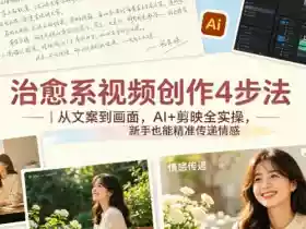 治愈系视频创作4步法|从文案到画面,AI+剪映全实操,新手也能精准传递情感