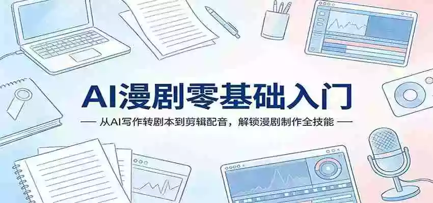 AI漫剧零基础入门:从AI写作转剧本到剪辑配音,解锁漫剧制作全技能