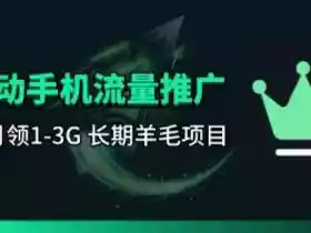 手机流量领取推广_每月一轮,刚需类的长期项目