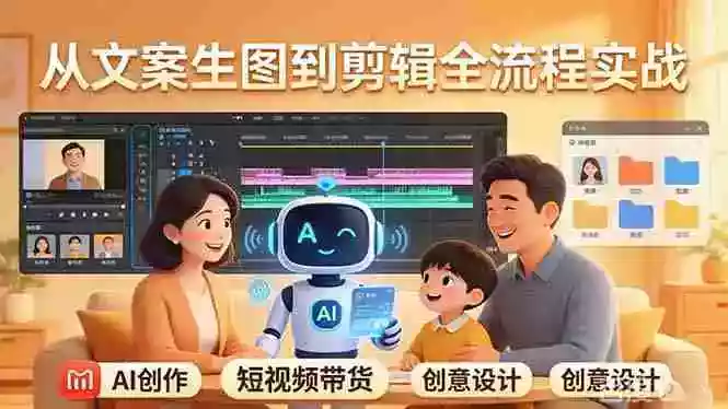 (17916期)原创 AI 剧情短视频带货:AI+家庭剧情+带货广告,从文案生图到剪辑全流程实战