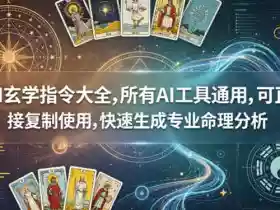 AI玄学指令大全,所有AI工具通用,可直接复制使用,快速生成专业命理分析