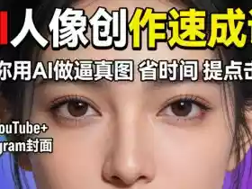 YouTube+Instagram封面没人点?AI人像创作速成课,教你用AI做逼真图,省时间还能提点击量!