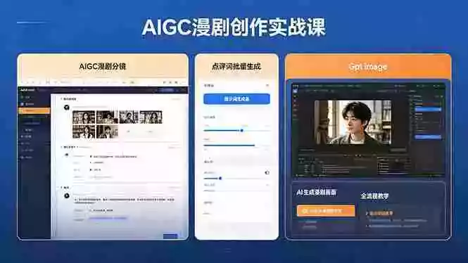 AIGC漫剧创作实战课,提示词批量生成分镜剧本,Gpt image+维洛全流程教学助你AI变现