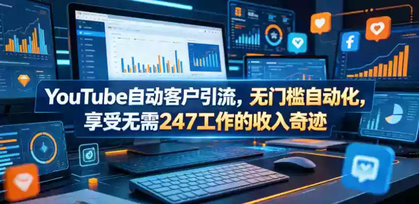 YouTube自动客户引流，无门槛自动化，享受无需247工作的收入奇迹！【原创双语字幕】