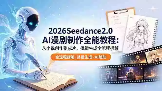 2026Seedance2.0 AI制作全能教程:从小说创作到成片,批量生成全流程拆解