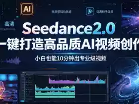 Seedance2.0一键打造高品质AI视频创作,小白也能10分钟出专业级视频
