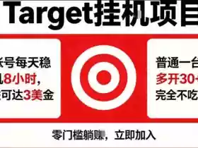 海外平台Target商品浏览曝光,24小时运行无需人工值守,日收益100美刀+电脑可多开【揭秘】