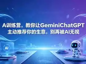 A训练营,教你让GeminiChatGPT主动推荐你的生意,别再被AI无视【原创双语字幕】