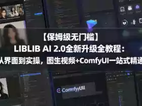 【保姆级无门槛】LIBLIB AI 2.0全新升级全教程:从界面到实操,图生视频+ComfyUI一站式精通