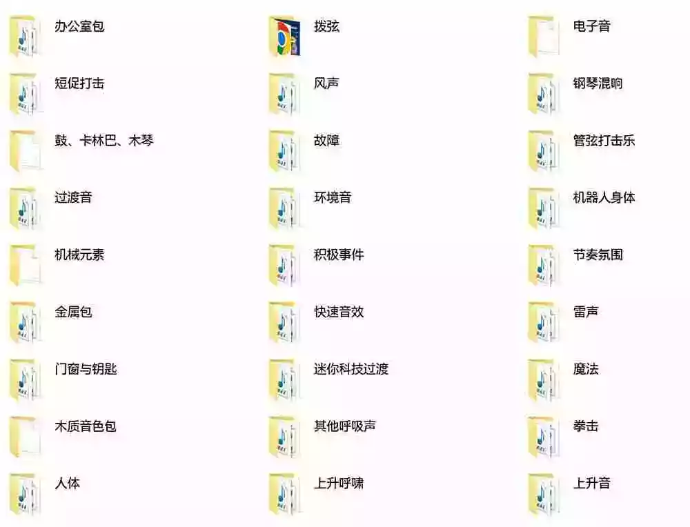 宝藏音效合集包!60+多种音效分类,共计3900个,分类清晰,全中文分类,高品质剪辑音效素材包