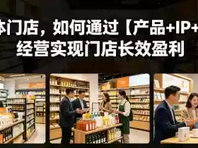 实体门店，如何通过【产品+IP+AI】经营实现门店长效盈利