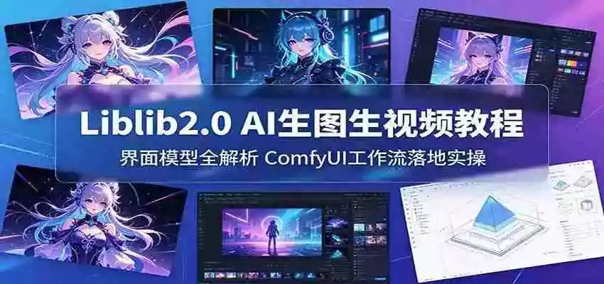 Liblib2.0 AI生图生视频教程:界面模型全解析,ComfyUI工作流落地实操
