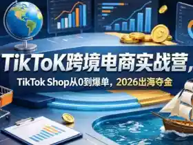 TikToK跨境电商实战营,TikTok Shop从0到爆单,2026出海夺金