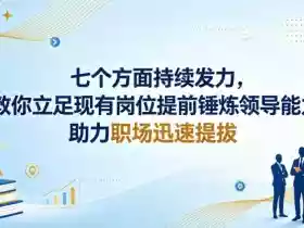 付费文章:七个方面持续发力,教你立足现有岗位提前锤炼领导能力,助力职场迅速提拔