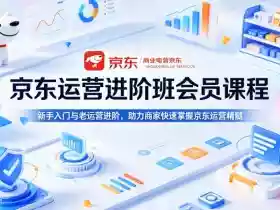 京东运营进阶班会员课程,新手入门与老运营进阶,助力商家快速掌握京东运营精髓