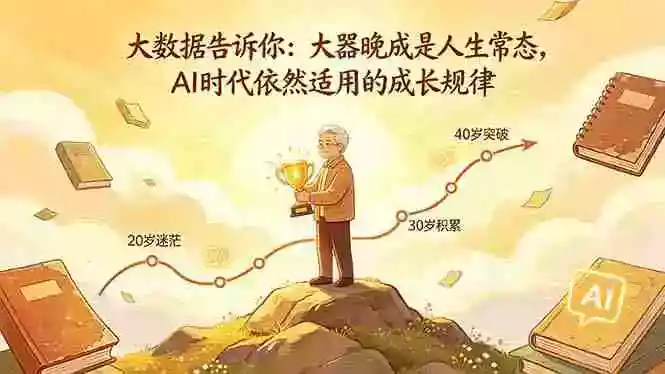 付费文章:大数据告诉你:大器晚成是人生常态,AI 时代依然适用的成长规律