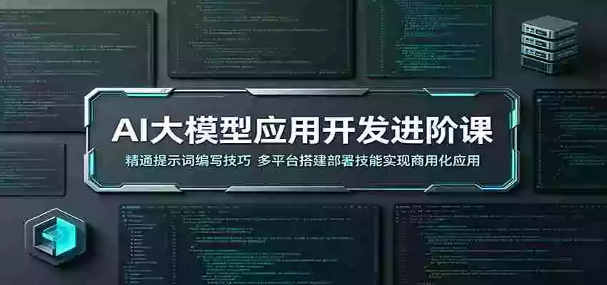 AI大模型应用开发进阶课:精通提示词编写技巧,多平台搭建部署技能实现商用化应用