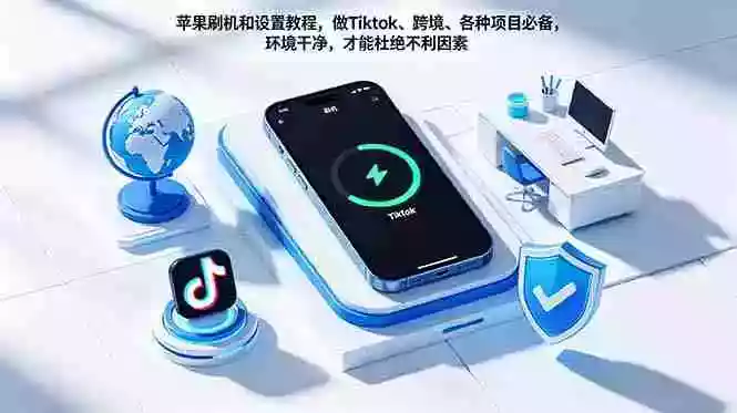 苹果刷机和设置教程，做Tiktok、跨境、各种项目必备，环境干净，才能杜绝不利因素