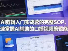 AI剪辑入门实战营的完整SOP,快速掌握AI辅助的口播视频剪辑能力
