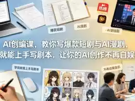 AI创编课，教你写爆款短剧与AI漫剧，学完就能上手写剧本，让你的AI创作不再自娱自乐（更新0521）