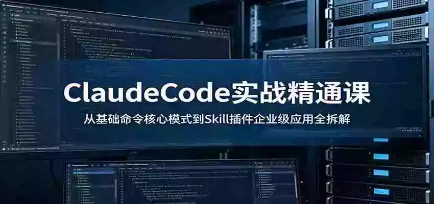 ClaudeCode实战精通课:从基础命令核心模式到Skill插件企业级应用全拆解