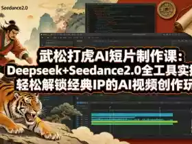 武松打虎AI短片制作课：Deepseek+Seedance2.0全工具实操，轻松解锁经典IP的AI视频创作玩法