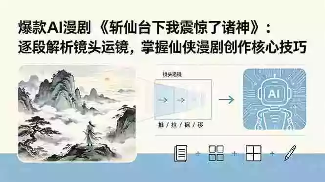 爆款AI漫剧《斩仙台下我震惊了诸神》：逐段解析镜头运镜，掌握仙侠漫剧创作核心技巧