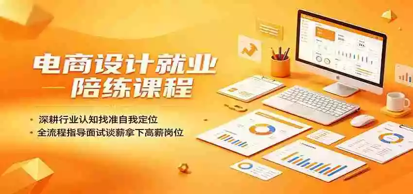 电商设计就业陪练课程:深耕行业认知找准自我定位,全流程指导面试谈薪拿下高薪岗位