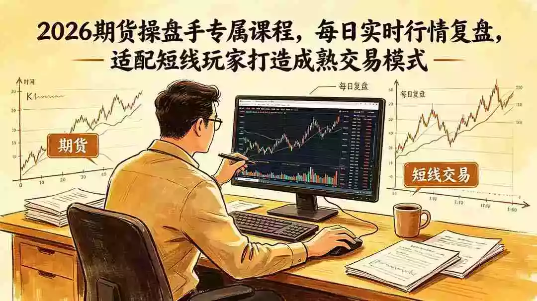 2026期货操盘手专属课程-更新6月，每日实时行情复盘，适配短线玩家打造成熟交易模式
