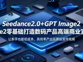 Seedance2.0+GPT Image2零基础打造数码产品高端商业宣传片,让新手也能低成本、高效率产出品牌级宣传视频