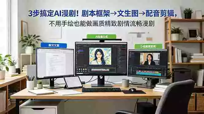 3步搞定AI漫剧!剧本框架→文生图→配音剪辑,不用手绘也能做画质精致剧情流畅漫剧 3步搞定AI漫剧!剧本框架→文生图→配音剪辑,不用手绘也能做画质精致剧情流畅漫剧