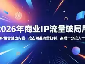 2026年商业IP流量破局用,搜索+IP组合跳出内卷,抢占精准流量红利,实现一分投入十分回报