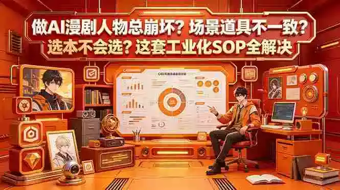 做AI漫剧人物总崩坏?场景道具不一致?选本不会选?这套工业化SOP全解决 (更新) 做AI漫剧人物总崩坏?场景道具不一致?选本不会选?这套工业化SOP全解决 (更新)