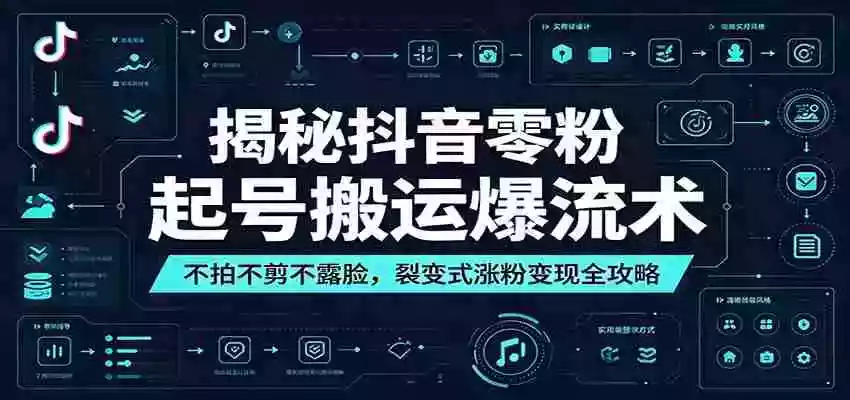 揭秘抖音零粉起号搬运爆流术:不拍不剪不露脸,裂变式涨粉变现全攻略 揭秘抖音零粉起号搬运爆流术:不拍不剪不露脸,裂变式涨粉变现全攻略