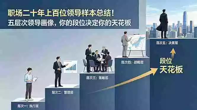 付费文章：职场二十年上百位领导样本总结！五层次领导画像，你的段位决定你的天花板