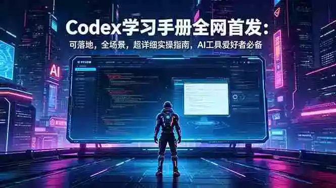 Codex学习手册全网首发:可落地,全场景,超详细实操指南,AI工具爱好者必备 Codex学习手册全网首发:可落地,全场景,超详细实操指南,AI工具爱好者必备