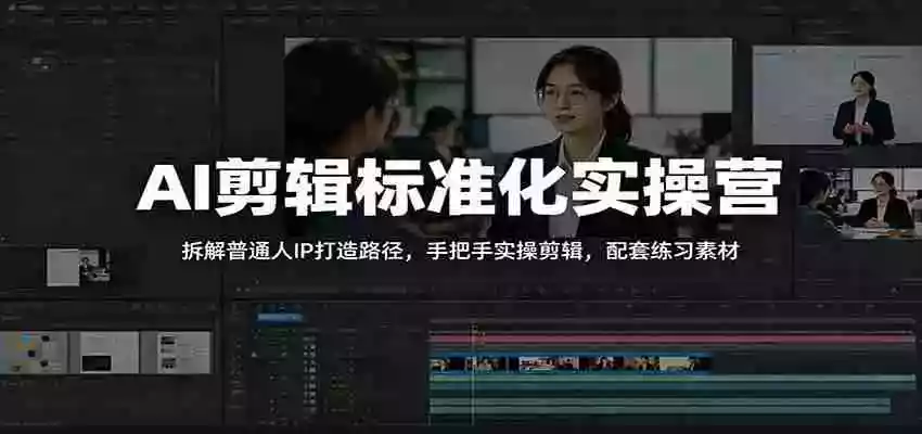 AI剪辑标准化实操营:拆解普通人IP打造路径,手把手实操剪辑,配套练习素材 AI剪辑标准化实操营:拆解普通人IP打造路径,手把手实操剪辑,配套练习素材