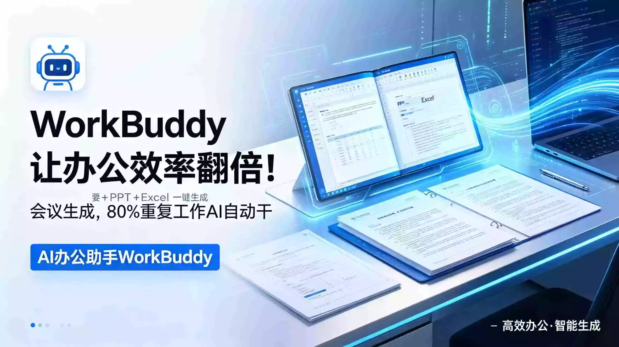 WorkBuddy让办公效率翻倍!会议纪要+PPT+Excel一键生成,80%重复工作AI自动干 WorkBuddy让办公效率翻倍!会议纪要+PPT+Excel一键生成,80%重复工作AI自动干