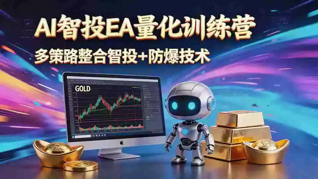 AI智投EA量化运营技术，自动化黄金操盘技术，小白也可以轻松上手日入1000+