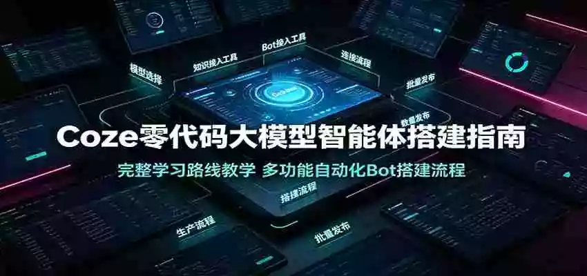Coze零代码大模型智能体搭建指南:完整学习路线教学,多功能自动化Bot搭建流程 Coze零代码大模型智能体搭建指南:完整学习路线教学,多功能自动化Bot搭建流程
