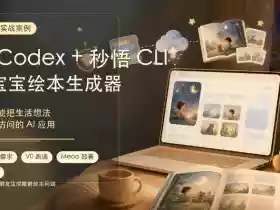 AI应用实战案例,用Codex+秒悟CLl做宝宝绘本生成器,小白也能把生活想法变成可访问的AI应用