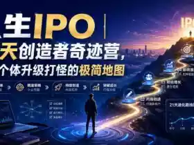 人生IPO︱21天创造者奇迹营,超级个体升级打怪的极简地图